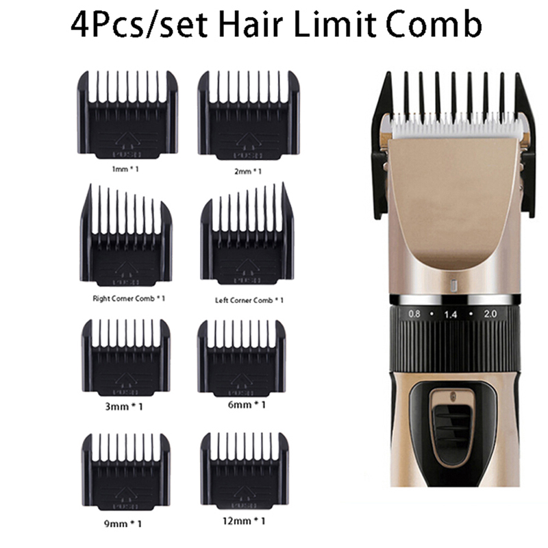 Men'S Grooming Guide - 헤어 커팅 가이드 빗 4종 세트