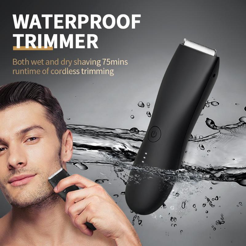 Men'S Grooming Guide - 방수 전기 바디 헤어 트리머, 충전식