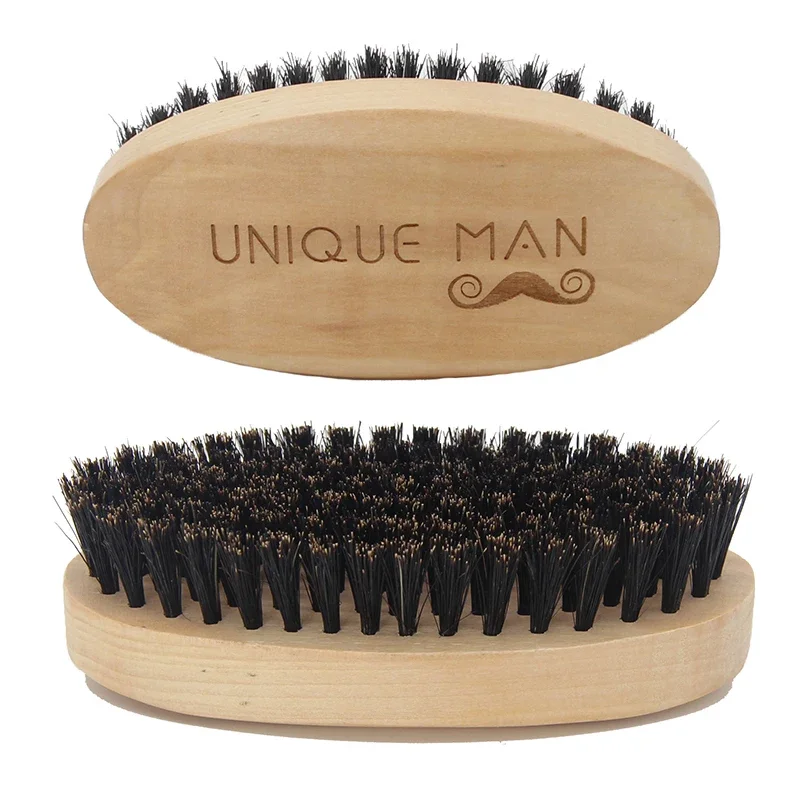 Men'S Beard Grooming - 남성용 나무 머리 수염 브러시 천연