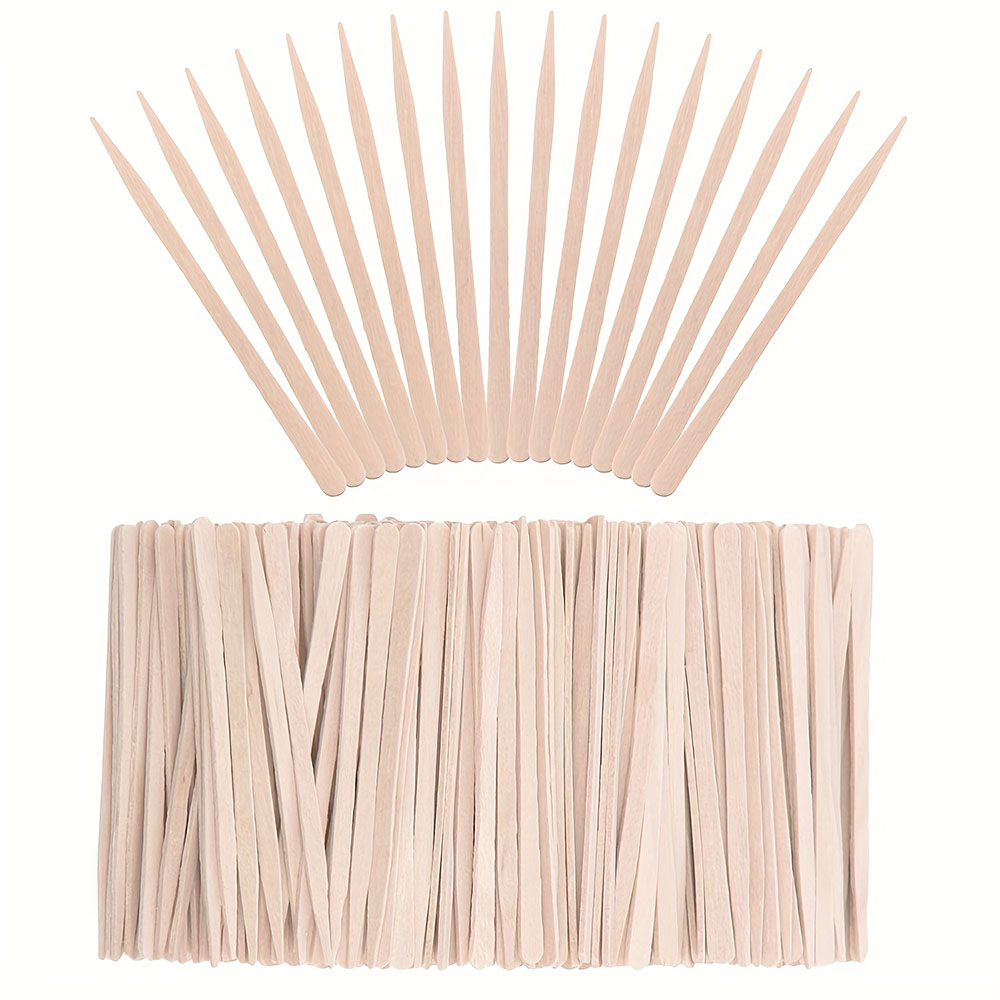 Hair Wax Stick - 300/500pcs 나무 왁스 스틱 다목적 왁싱