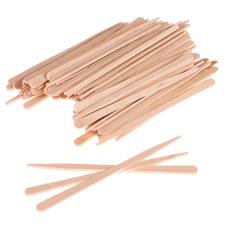 Hair Wax Stick - 50/100Pcs 여자, 왁스 왁싱, 일회용 스틱,