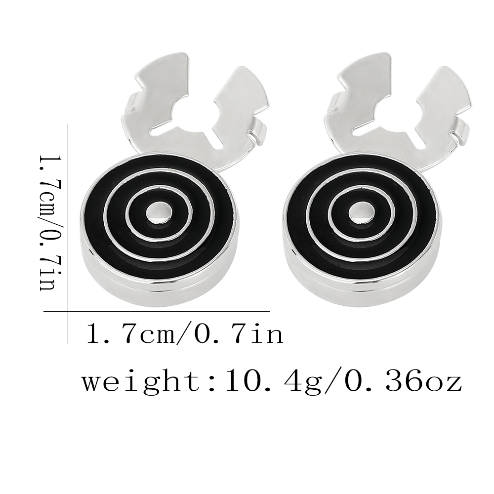 Men'S Grooming Target - 2개입 블랙 블루 레드 색상 원형