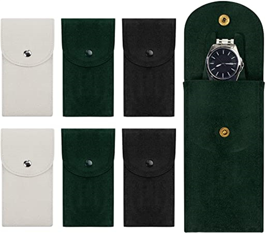 Men'S Grooming Package For Wedding - SheepSew 6Pcs 휴대용 Flannelette 패브릭 시계