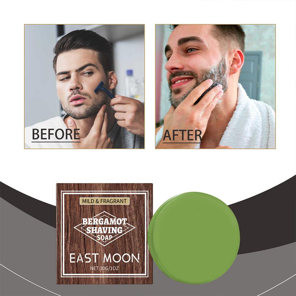 Men'S Beard Grooming - 베르가못 쉐이빙 비누 (남성용) 풍부한 거품