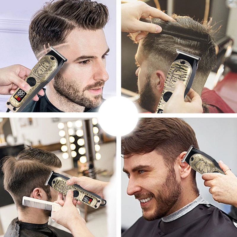 남성용 전문 무선 헤어 클리퍼, 빈티지 양각 패턴 랜덤 - Men'S Grooming Guide 리뷰 및 가격