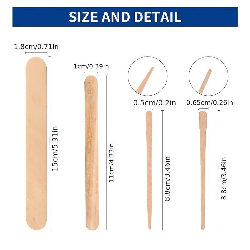 500/200/100Pcs 나무 제모 스틱 페이스 왁스 - Hair Wax Stick 리뷰 및 가격