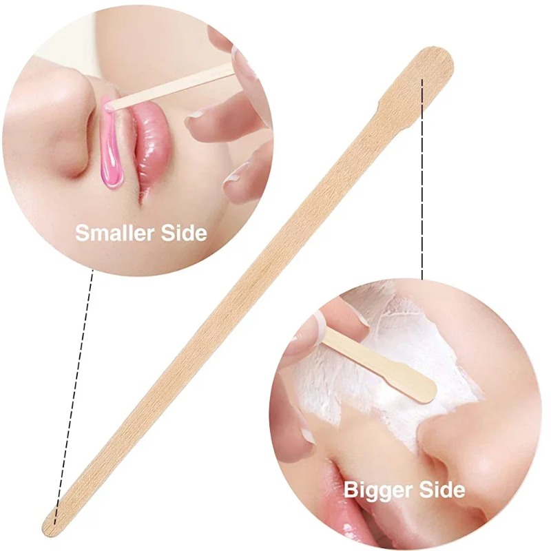 100/200 Pcs 제모 왁스 스미어링 스틱 아이스크 - Hair Wax Stick 리뷰 및 가격