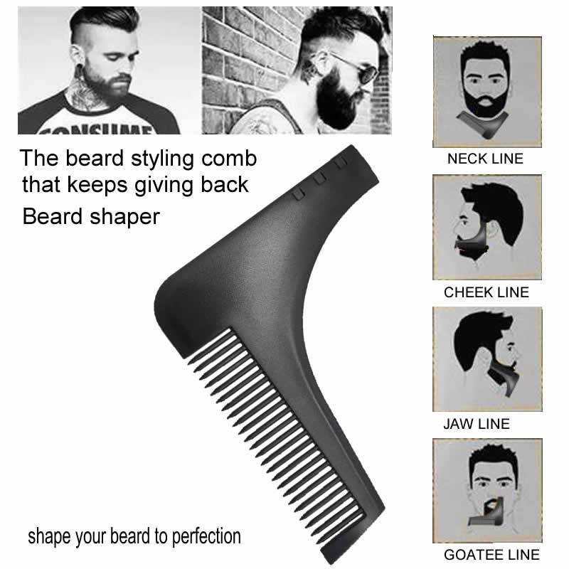 수염 모양 만들기 도구, 미끄럼 방지 라인업 가이드(빗 - Men'S Grooming Guide 리뷰 및 가격