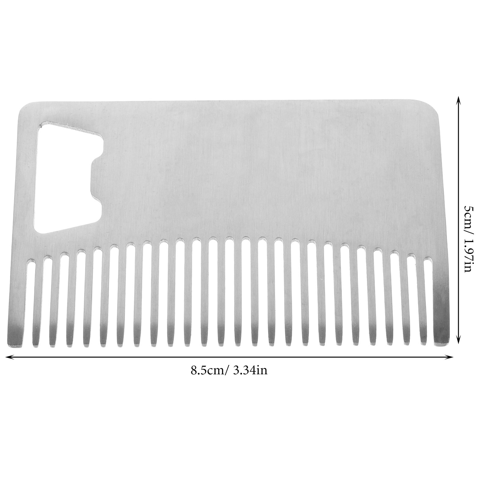 스테인리스 스틸 수염 빗 휴대용 신용카드 크기의 남성용 - Men'S Beard Grooming 리뷰 및 가격