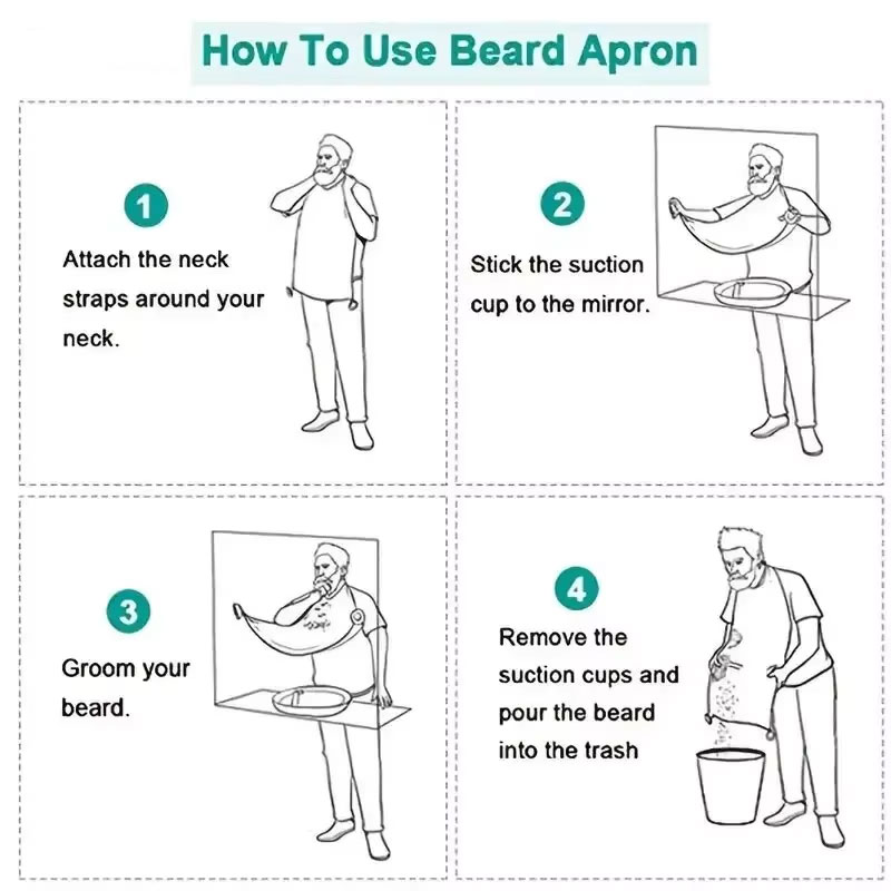 남성용 수염 면도 앞치마 방수 그루밍 빕 헤어 클리퍼  - Men'S Beard Grooming 리뷰 및 가격