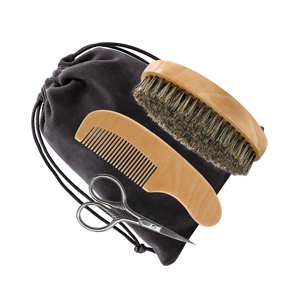남성용 전문 수염 관리 세트 1세트, 나무 빗, 브러쉬 - Men'S Beard Grooming 리뷰 및 가격